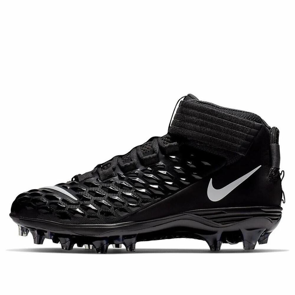 Size 11 Nike Force Savage Pro 2 Black White Football Cleats Lineman AH4000-002